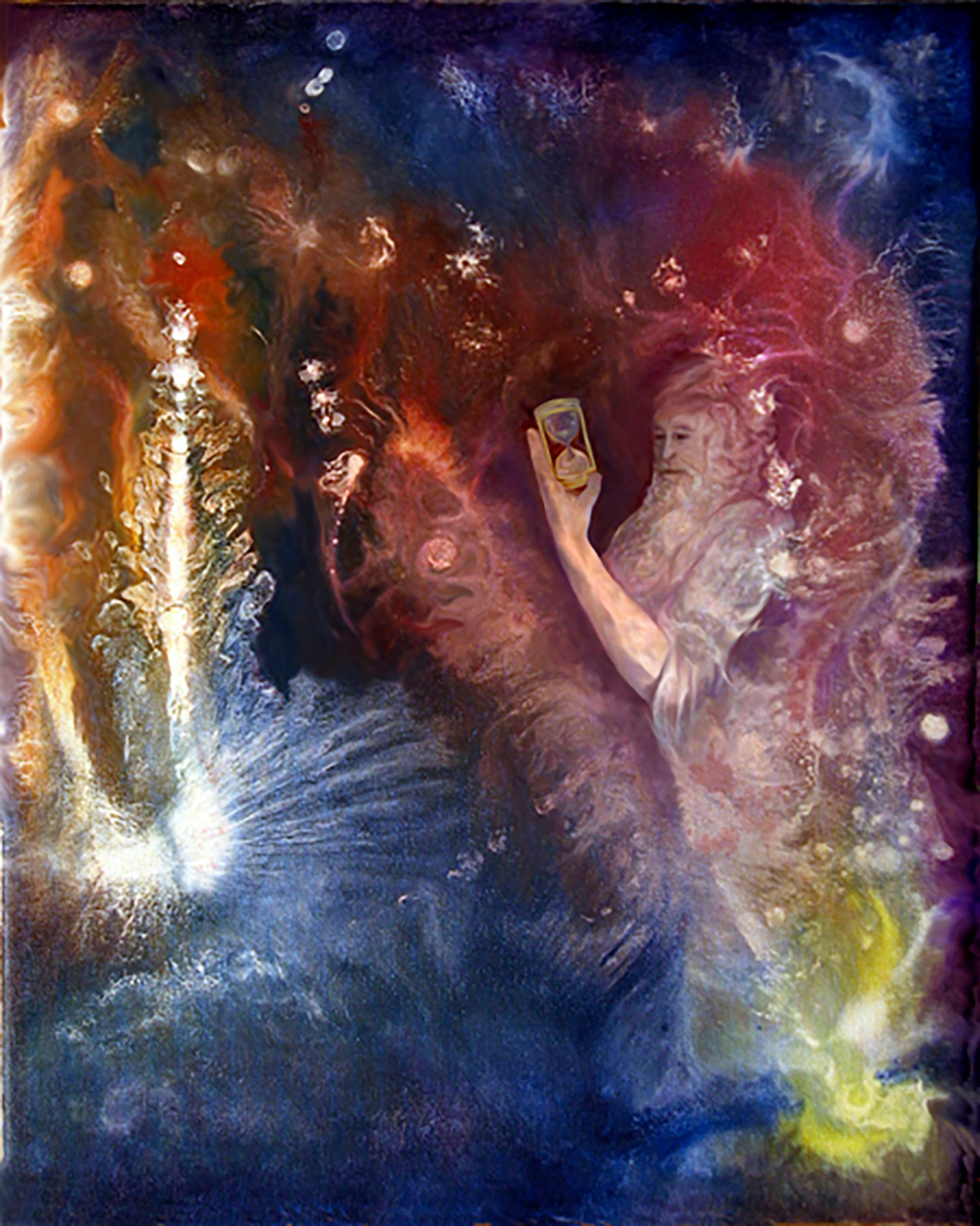 Old Man Time painting